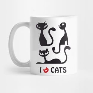 I Love Cats Mug